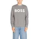 Hugo Boss Gray Cotton Sweatshirt