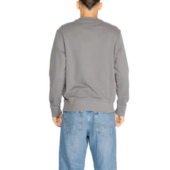 Hugo Boss Gray Cotton Sweatshirt