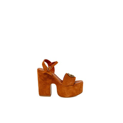 Guess Brown Suede Leather Sandal