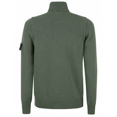 Stone Island Green Wool Sweater