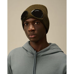 C.P. Company Black Wool Hats & Cap