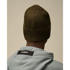 C.P. Company Black Wool Hats & Cap