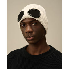 C.P. Company Black Wool Hats & Cap