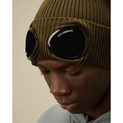 C.P. Company Black Wool Hats & Cap