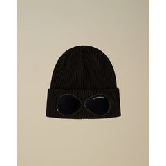 C.P. Company Black Wool Hats & Cap