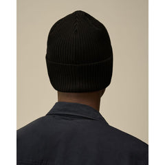 C.P. Company Black Wool Hats & Cap