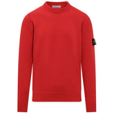 Stone Island Red Wool Sweater