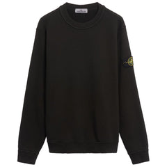 Stone Island Black Cotton Sweater