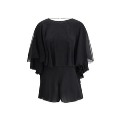 Saint Laurent Silk crepe Playsuit