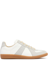 Maison Margiela Low Leather And Suede Sneakers