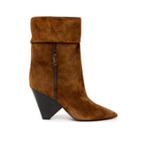 Saint Laurent Brown Suede Leather Boot