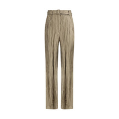 Gabriela Hearst Ruched silk Norman Pants