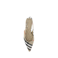 Burberry Birdie Check slingback Ballerinas