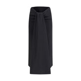 Jacquemus Sablier draped midi Skirt