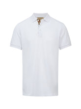 Burberry White Cotton Collared Polo Shirt