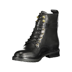 Ralph Lauren Black Leather Women Boot