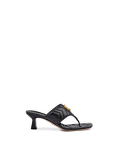 Gucci Mystic Black Nappa Charlotte Leather Sandals