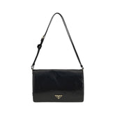 Prada Crinkled leather Shoulder Bag