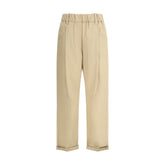 Brunello Cucinelli Cotton Elasticated Pants