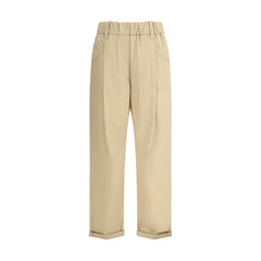 Brunello Cucinelli Cotton Elasticated Pants