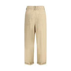 Brunello Cucinelli Cotton Elasticated Pants