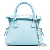Maison Margiela Blue Leather Handbag