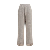 Brunello Cucinelli Ribbed lurex Pants