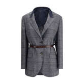 Brunello Cucinelli Prince of Wales pattern Blazer