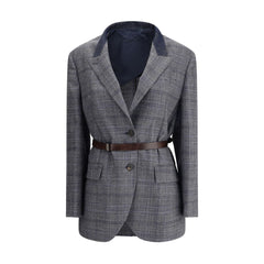 Brunello Cucinelli Prince of Wales pattern Blazer