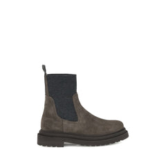 Brunello Cucinelli Suede Ankle Boots