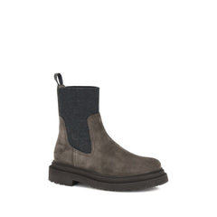 Brunello Cucinelli Suede Ankle Boots