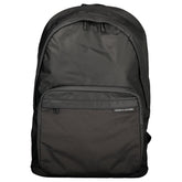 Tommy Hilfiger Black Polyester Men Backpack
