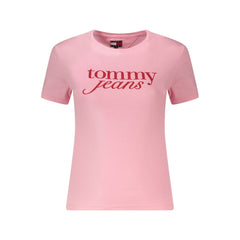 Tommy Hilfiger Pink Cotton Tops & T-Shirt