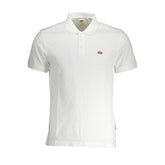 Levi's White Cotton Men Polo Shirt
