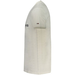 Tommy Hilfiger White Cotton Men T-Shirt