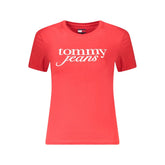 Tommy Hilfiger Red Cotton Tops & T-Shirt