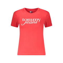Tommy Hilfiger Red Cotton Tops & T-Shirt