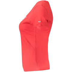 Tommy Hilfiger Red Cotton Tops & T-Shirt
