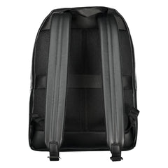 Tommy Hilfiger Black Polyester Men Backpack