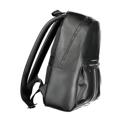 Tommy Hilfiger Black Polyester Men Backpack