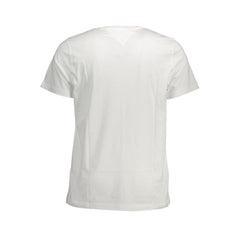 Tommy Hilfiger White Cotton Men T-Shirt