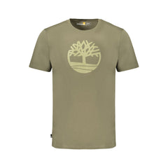 Timberland Green Cotton Men T-Shirt