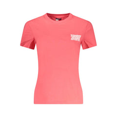 Tommy Hilfiger Pink Cotton Women T-Shirt