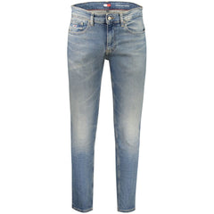 Tommy Hilfiger Blue Cotton Slim Men Jeans