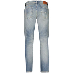 Tommy Hilfiger Blue Cotton Slim Men Jeans