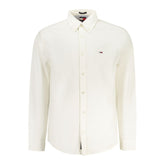 Tommy Hilfiger White Cotton Men Shirt
