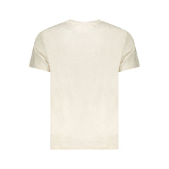 Tommy Hilfiger Beige Cotton Men T-Shirt