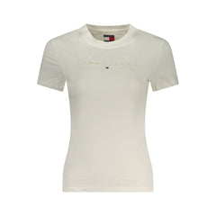 Tommy Hilfiger White Cotton Tops & T-Shirt