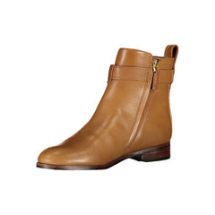 Ralph Lauren Brown Leather Women Boot