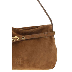 Miu Miu Aventure Suede Shoulder Bag